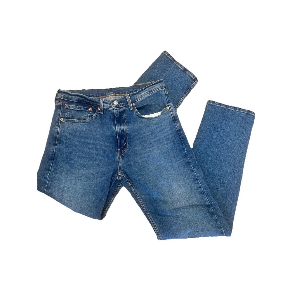 Levi's Jeans Mens 34x34 Blue 505‎ Regular Fit Straight Leg Denim Pants